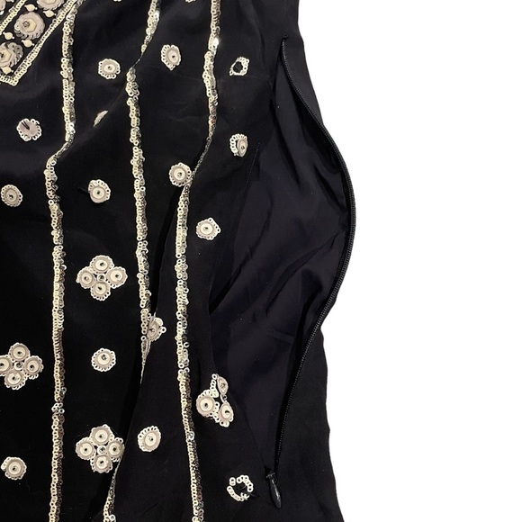 Tory Burch Navy Embellished Silk Sleeveless Top - Picture 4 of 9